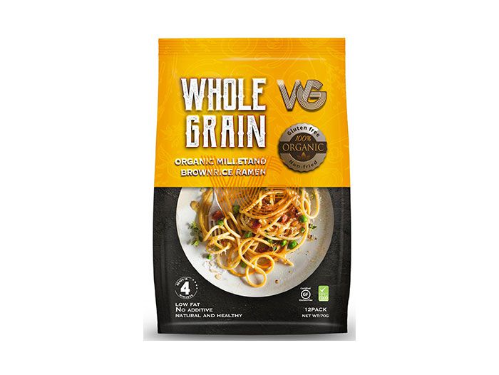 (12 packs/bag) Organic Millet and Brown Rice Ramen